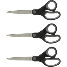 Sparco Straight Scissors w/Rubber Grip Handle [SCISSORS;RUBBER;STRAIGHT;8"-BD]