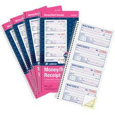 Adams Spiral 2-part Money/Rent Receipt Book [BOOK;RECEIPT;2PT;SPIRALBND-AAGPM21228]