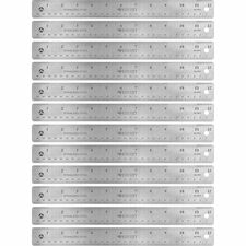 Westcott Stainless Steel Rulers [RULER;STAINLESS STEEL;12"-BX]