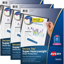 Avery&reg; Secure Top Sheet Protectors [PROTECTOR;SHEET;SECURE TOP-BD]