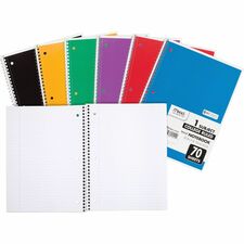 Mead One-subject Spiral Notebook [NOTEBOOK;WIRE;CLG;1SUB;70SH-BD]