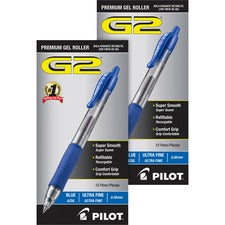 Pilot G2 Premium Gel Roller Retractable Pens [PEN;GEL;G2;ULTRA FINE;BE-BD]