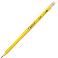 Staedtler No. 2 Woodcased Pencils - FSC 100% - 2HB Lead - Yellow Wood Barrel - 1 Dozen