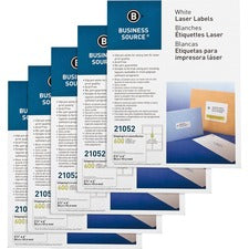 Business Source Bright White Premium-quality Address Labels [LABEL;IJ/LSR;3.3X4;WE;600-CT]