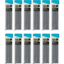 Pentel Super Hi-Polymer Leads - 0.7 mmMedium Point - HB - Black - 360 / Box