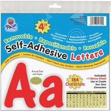 UCreate 154 Character Self-adhesive Letter Set [LETTERS;SELF STICK;RD;154-PK]