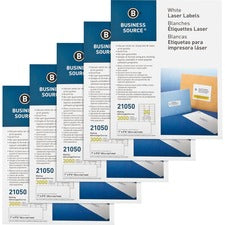 Business Source Bright White Premium-quality Address Labels [LABEL;IJ/LSR;1X2.6;WE;3000-CT]