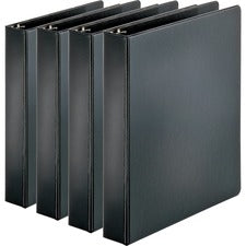 Business Source Basic Round Ring Binders [BINDER;ECONOMY;RND;1.5";BK-BD]