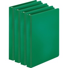 Business Source Basic Round Ring Binders [BINDER;ECONOMY;RND;1";GN-BD]