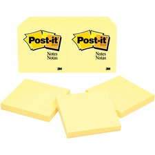 Post-it&reg; Notes Original Notepads [NOTE;POST-IT;3X3;12PK;CA-BD]