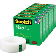 Scotch Invisible Magic Tape [TAPE;ROLL;INVIS;1"X1296"-PK]