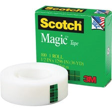 Scotch Magic Tape [TAPE;ROLL;INVIS;1/2"X1296"-PK]