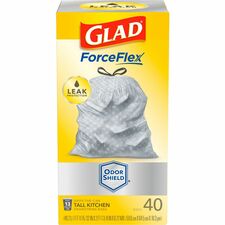 Glad ForceFlex Tall Kitchen Drawstring Trash Bags - OdorShield [BAGS;TRSH;KTCHN;TALL;FRCFLX-BX]