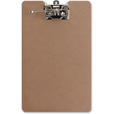 Business Source Lever Archboard - 2" Clip Capacity - 8 1/2" x 14" - Lever Arch - Hardboard - Brown - 1 Each