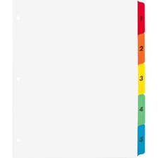Business Source Table of Content Quick Index Dividers [DIVIDERS;INDEX;TOC;1-5;MLTI-ST]