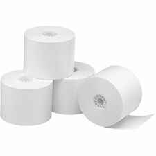 Business Source Thermal Paper - 2 1/4" x 165 ft - 48 g/m² Grammage - Smooth - 3 / Pack - White