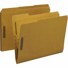 Business Source 1/3 Tab Cut Letter Recycled Fastener Folder [FOLDER;FILE;FASTNR;LTR;1/3-BSN04467]