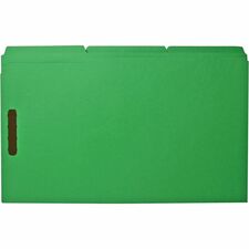 Business Source 1/3 Tab Cut Legal Recycled Fastener Folder [FOLDER;FILE;FASTENR;LGL;GN-BX]