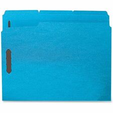Business Source 1/3 Tab Cut Letter Recycled Fastener Folder [FOLDER;FILE;FASTENR;LTR;BE-BX]