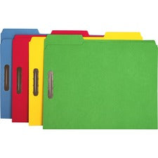 Business Source 1/3 Tab Cut Letter Recycled Fastener Folder [FOLDER;FILE;FASTENR;LTR;AST-BX]