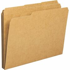 Business Source 1/3 Tab Cut Letter Recycled Classification Folder [FOLDER;FILE;KRFT;LTR;1/3AST-BX]