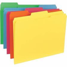Business Source 1/3 Tab Cut Letter Recycled Classification Folder [FOLDER;FILE;LTR;1/3;AST-BX]