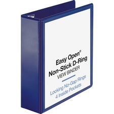 Business Source Navy D-ring Binder [BINDER;VIEW;EO;D-RING;3";NY-EA]