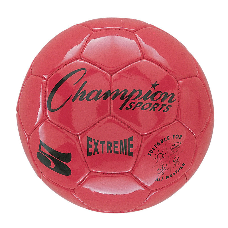CHAMPION SPORTS - Extreme Soccer Ball, Size 5, Red