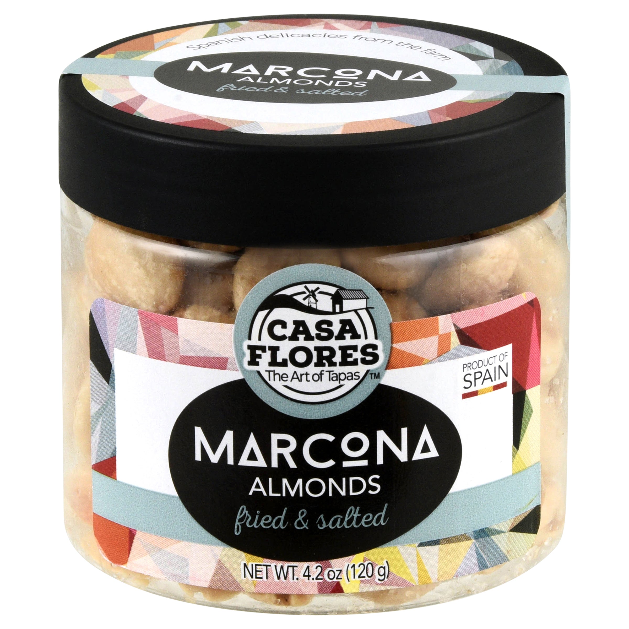 Casa Flores Fried & Salted Marcona Almonds 4.2 oz - Case of 12