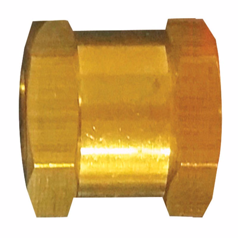 TRU-FLATE - Tru-Flate Brass/Steel Hex Coupling 1/4 in. Female 1 pc - Case of 5