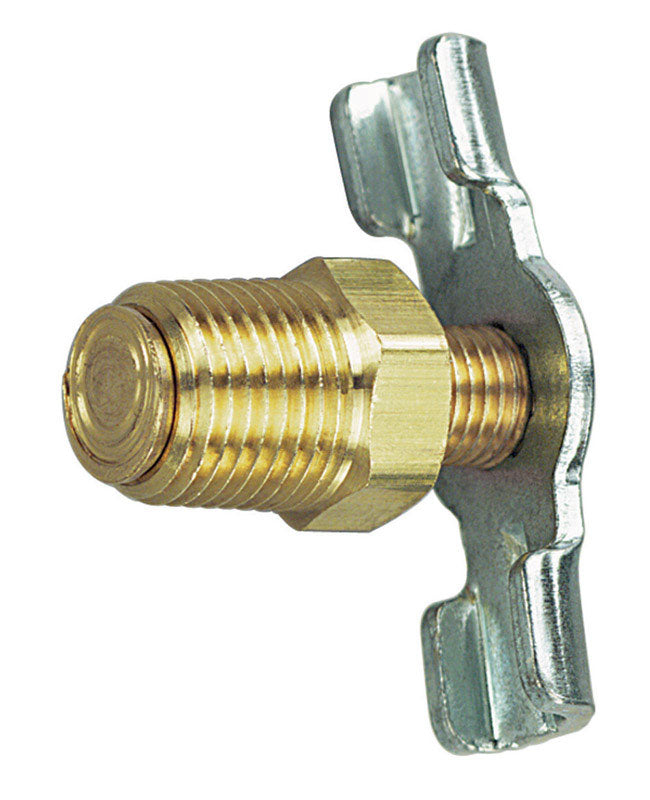 TRU-FLATE - Tru-Flate Steel Drain Cock 1/4 in. Male 1 pc