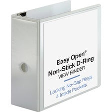 Business Source Locking D-Ring View Binder [BINDER;VIEW;D-RING;5";WE-EA]