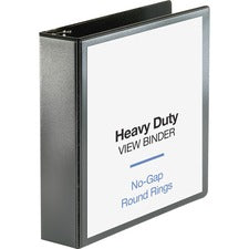 Business Source Heavy-duty View Binder [BINDER;VIEW;ROUND;2";BK-EA]