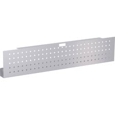Lorell 48" Training Table Modesty Panel - 42" Width x 3" Depth x 10" Height - Steel - Metallic Silver