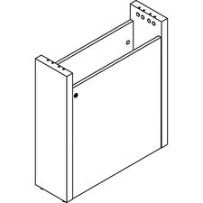 Lorell Prominence 2.0 Modular Table Base with Door [BASE;W/DOOR;LAMINATE;MY-EA]