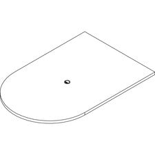 Lorell Prominence 2.0 Half-Racetrack Conference Tabletop [TOP;CONF;RCTRK;48X72;ES-EA]