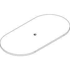 Lorell Prominence 2.0 Racetrack Conference Tabletop [TOP;CONF;RCTRK;48X96;MY-EA]