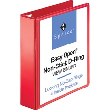 Business Source Red D-ring Binder [BINDER;VIEW;EO;D-RING;2";RD-EA]