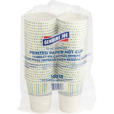 Genuine Joe 12 oz Hot Beverage Cups [CUP;PAPER;HOT;PRINTED;12OZ-PK]