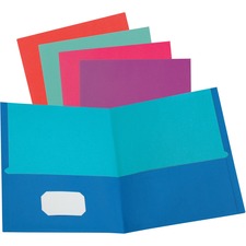 Oxford Letter Recycled Pocket Folder [FOLDER;PKT;TWST;TWN;LTR;AST-BX]