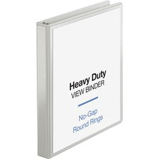 Business Source Heavy-duty View Binder [BINDER;VIEW;ROUND;1";WE-EA]