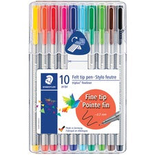 Staedtler Triplus Fineliner 10-piece Porous Point Pens