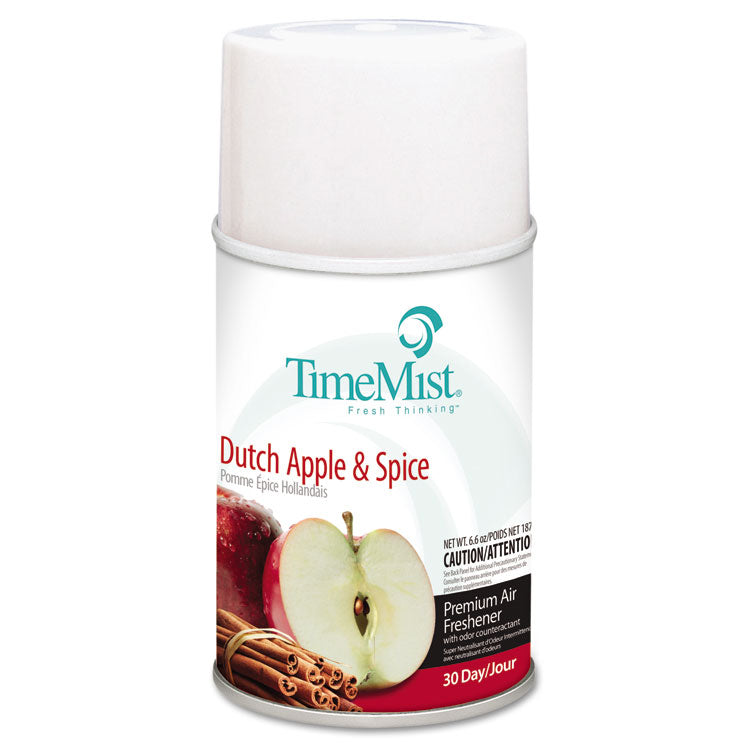 TimeMist - Premium Metered Air Freshener Refill, Dutch Apple and Spice, 6.6 oz Aerosol Spray