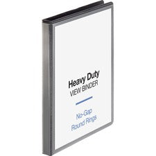 Business Source Heavy-duty View Binder [BINDER;VIEW;ROUND;0.5";BK-EA]