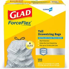 CloroxPro&trade; ForceFlex Tall Kitchen Drawstring Trash Bags [BAG;TRSH;KITCHN;13GAL;100CT-PL]