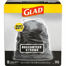 Glad Large Drawstring Trash Bags [BAG;TRSH;DRWSTRNG;BLK;30GAL-PL]