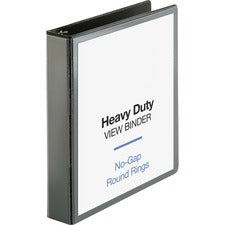 Business Source Premium Round Ring View Binder [BINDER;VIEW;ROUND;1.5";BK-EA]