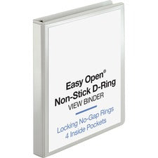 Business Source Locking D-Ring View Binder [BINDER;VIEW;D-RING;1";WE-EA]
