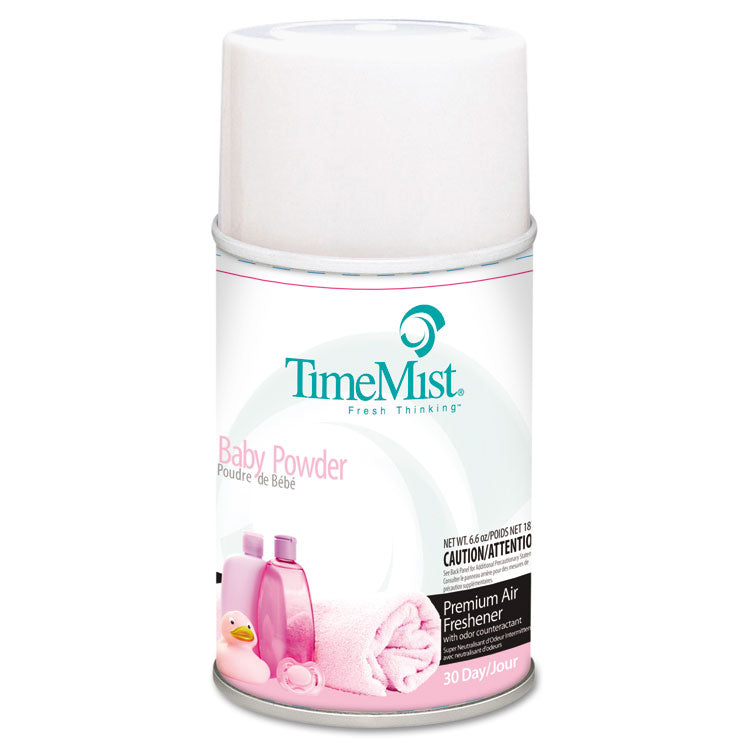 TimeMist - Premium Metered Air Freshener Refill, Baby Powder, 5.3 oz Aerosol Spray