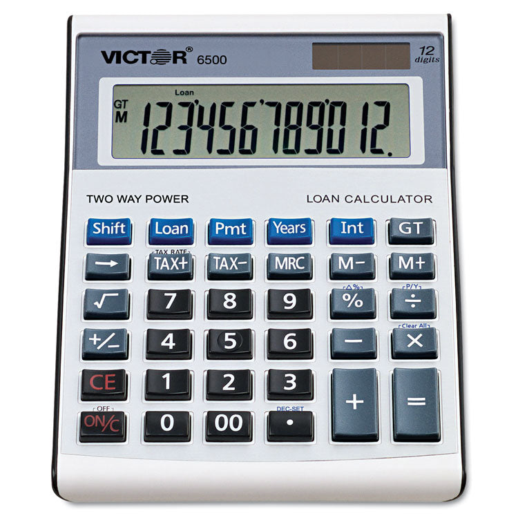 Victor - 6500 Executive Desktop Loan Calculator, 12-Digit LCD